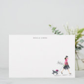 Papeterie personnalisée pour femme (Debout devant)