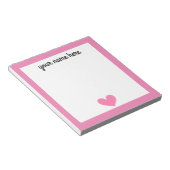 Papeterie personnalisée pour filles bloc-notes (Incliné)