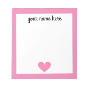 Papeterie personnalisée pour filles bloc-notes