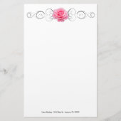 Papeterie personnalisée rose (Devant)