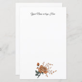 Papeterie personnalisée rose (Devant / Derrière)