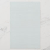 Papeterie personnalisée Rose bleu et Turquoise (Dos)