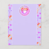 Papeterie Personnalisée Rose Cœur Rose et Gris (Devant)