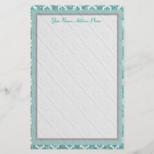 Papeterie personnalisée Turquoise