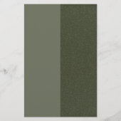 Papeterie personnalisée verte mousse avec texture (Devant)