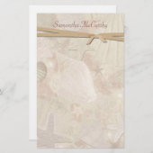 Papeterie personnelle de joli coquillage (Devant / Derrière)