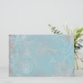 Papeterie personnelle de Toile de bleu français (Debout devant)