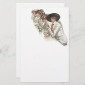 Papeterie personnelle de vacances d'amis vintages (Devant / Derrière)