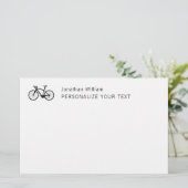 Papeterie personnelle rétro élégante et simple de  (Debout devant)