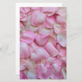 Papeterie Pétales roses (Devant / Derrière)