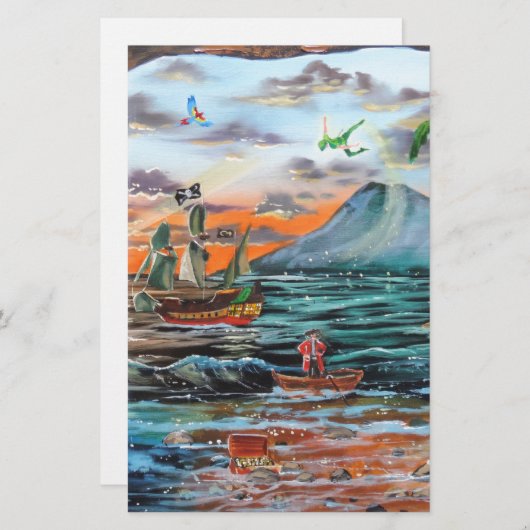 Papeterie Peter Pan Hook's Cove Tinker Bell peinture (Devant / Derrière)