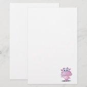 Papeterie petit hippo triste mignon (Devant / Derrière)
