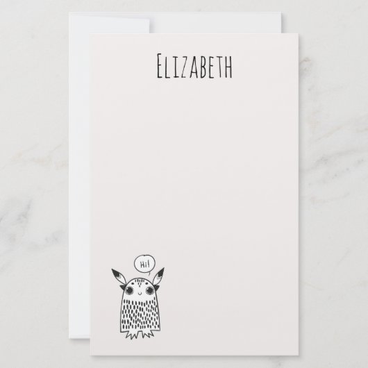 Papeterie Petit monstre mignon (Devant)