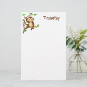 Papeterie Petit singe mignon (Debout devant)