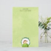 Papeterie Petit singe qui sort de derrière un Bush Bonjour (Debout devant)