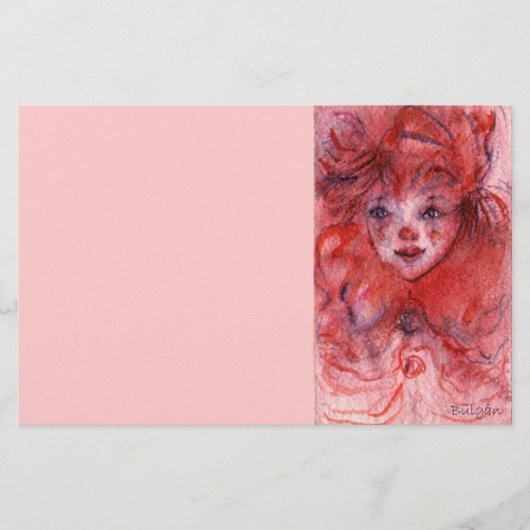 PAPETERIE PETITE CLOWN ROUGE (Devant)