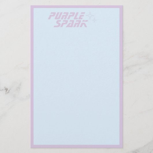 Papeterie Petite entreprise bleu violet (Devant)