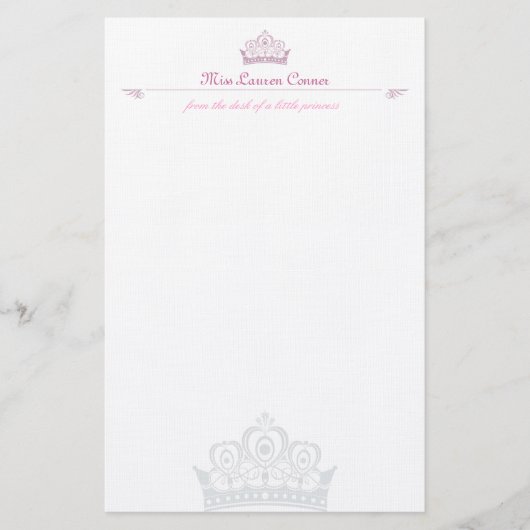 Papeterie Petite Note-paper de princesse Personalised (Devant)