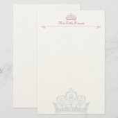 Papeterie Petite Note-paper de princesse Personalised (Devant / Derrière)