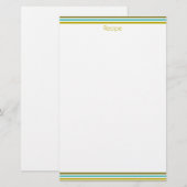 Papeterie Petites feuilles de papier recette avec Gree Turqu (Devant / Derrière)