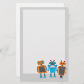 Papeterie Petits robots mignons (Devant / Derrière)