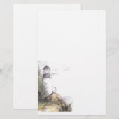 Papeterie Phare de Bass Point Maine Maureen Girard (Devant / Derrière)