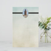 Papeterie Phare de Sturdy sur une côte rocheuse en hiver (Debout devant)