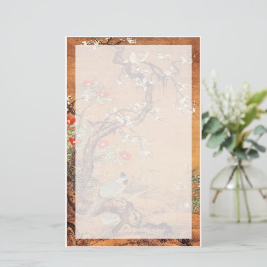 Papeterie Phéasé et camélia l'art oriental chinois à l'encre (Debout devant)