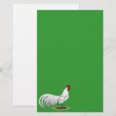 Papeterie Phoenix : Coq blanc (Devant / Derrière)