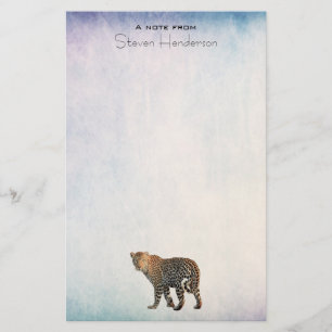 Papeterie Photo de chat sauvage léopard tacheté