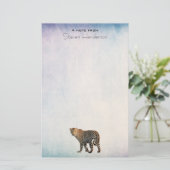 Papeterie Photo de chat sauvage léopard tacheté (Debout devant)