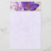 Papeterie Photo d'un joli Crocus de printemps violet (Devant)