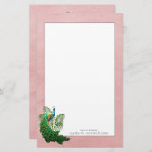 Papeterie Pic Vibrant | Papier à lettres rose (Devant / Derrière)