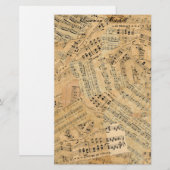 Papeterie Pièces de musique Vintage ID389 (Devant / Derrière)