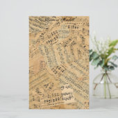 Papeterie Pièces de musique Vintage ID389 (Debout devant)