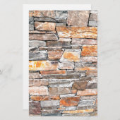 Papeterie Pierre | motif en pierre naturelle | briques (Devant / Derrière)