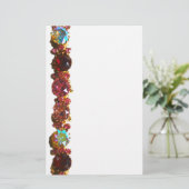 Papeterie Pierres gemmes colorées rubis diamants saphirs (Debout devant)