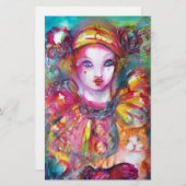 Papeterie PIERROT AVEC CAT / Mardi Gras Masquerade Party (Devant / Derrière)