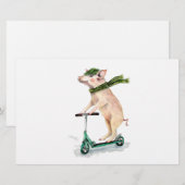 Papeterie Piggy sur scooter (Devant / Derrière)