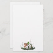 Papeterie Pin à bougie pour bébé de Noël (Devant / Derrière)