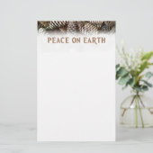 Papeterie Pin De Vacances Classique Paix Cône Sur Terre (Debout devant)