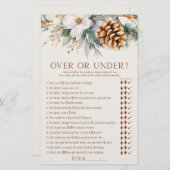 Papeterie Pine Tree Floral au-dessus ou en dessous du jeu de (Devant / Derrière)