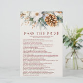 Papeterie Pine Tree Pass The Prize Fête des mariées Game (Debout devant)