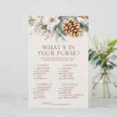 Papeterie Pine Tree What's In Purse Fête des mariées Jeu (Debout devant)