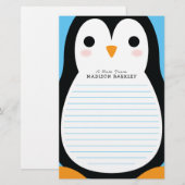Papeterie Pingouin Cute (Devant / Derrière)