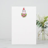 Papeterie Pingouin de Noël mignon à Santa Hat (Debout devant)