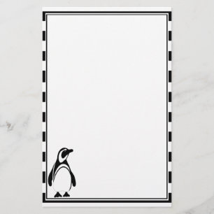 Papeterie Pingouin et rayures