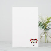 Papeterie Pingouins de coeur mignons (Debout devant)