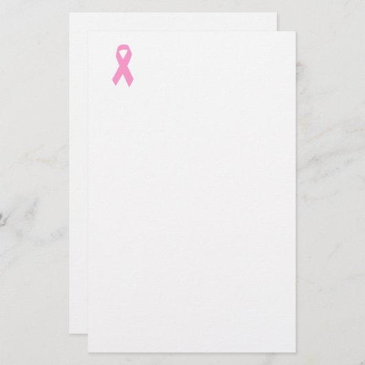 Papeterie Pink Aware Ribbon (Devant / Derrière)