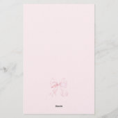 Papeterie Pink Devinez la robe Baby Shower  (Dos)